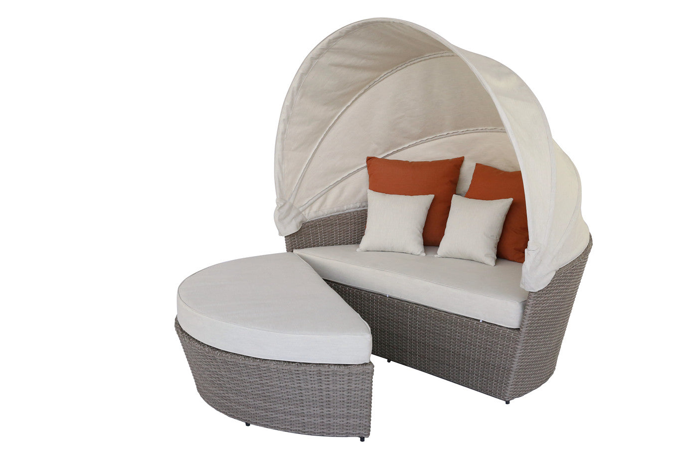 Salena Canopy Sofa and Ottoman