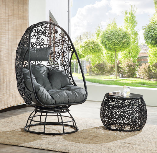 Hikre Lounge Chair and Side Table