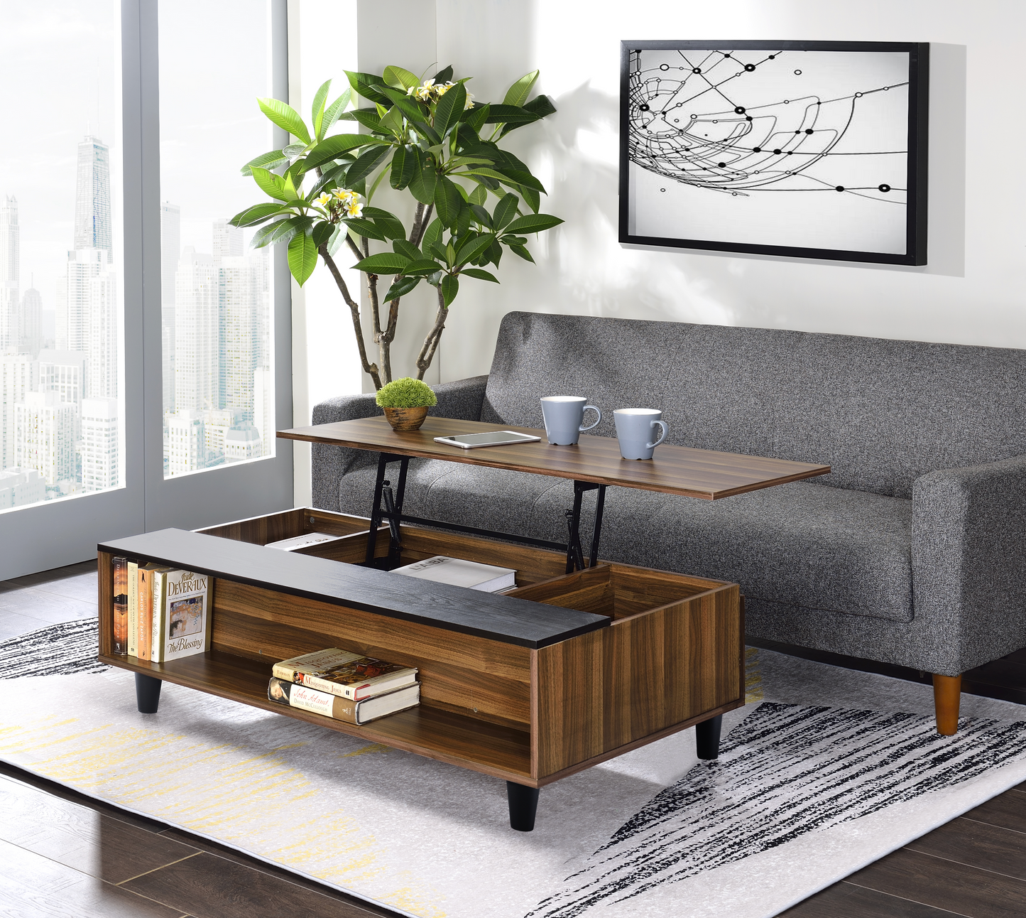 Avala Coffee Table with Lift Top