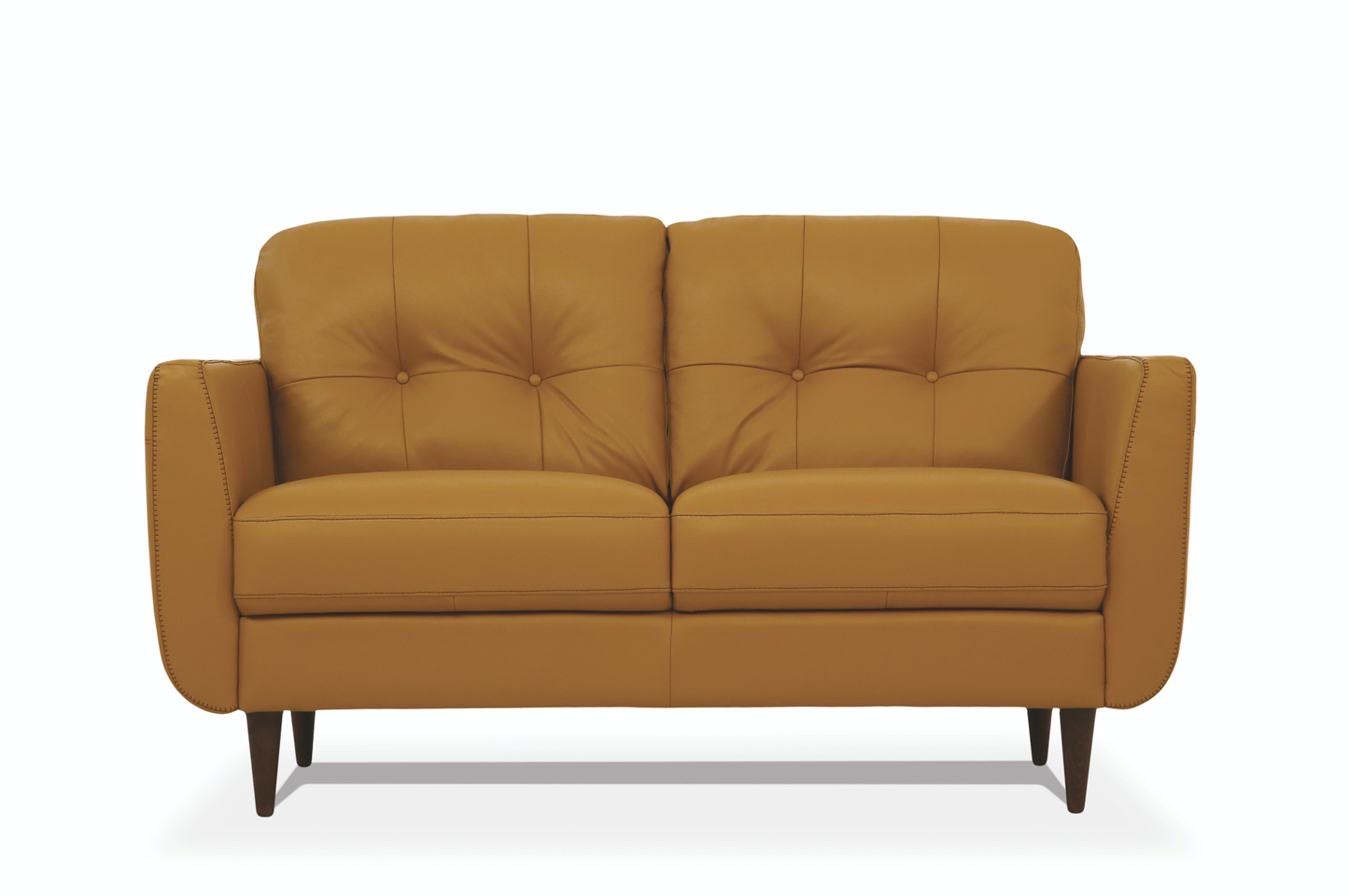 Camel Leather Radwan 3 Piece Sofa Set