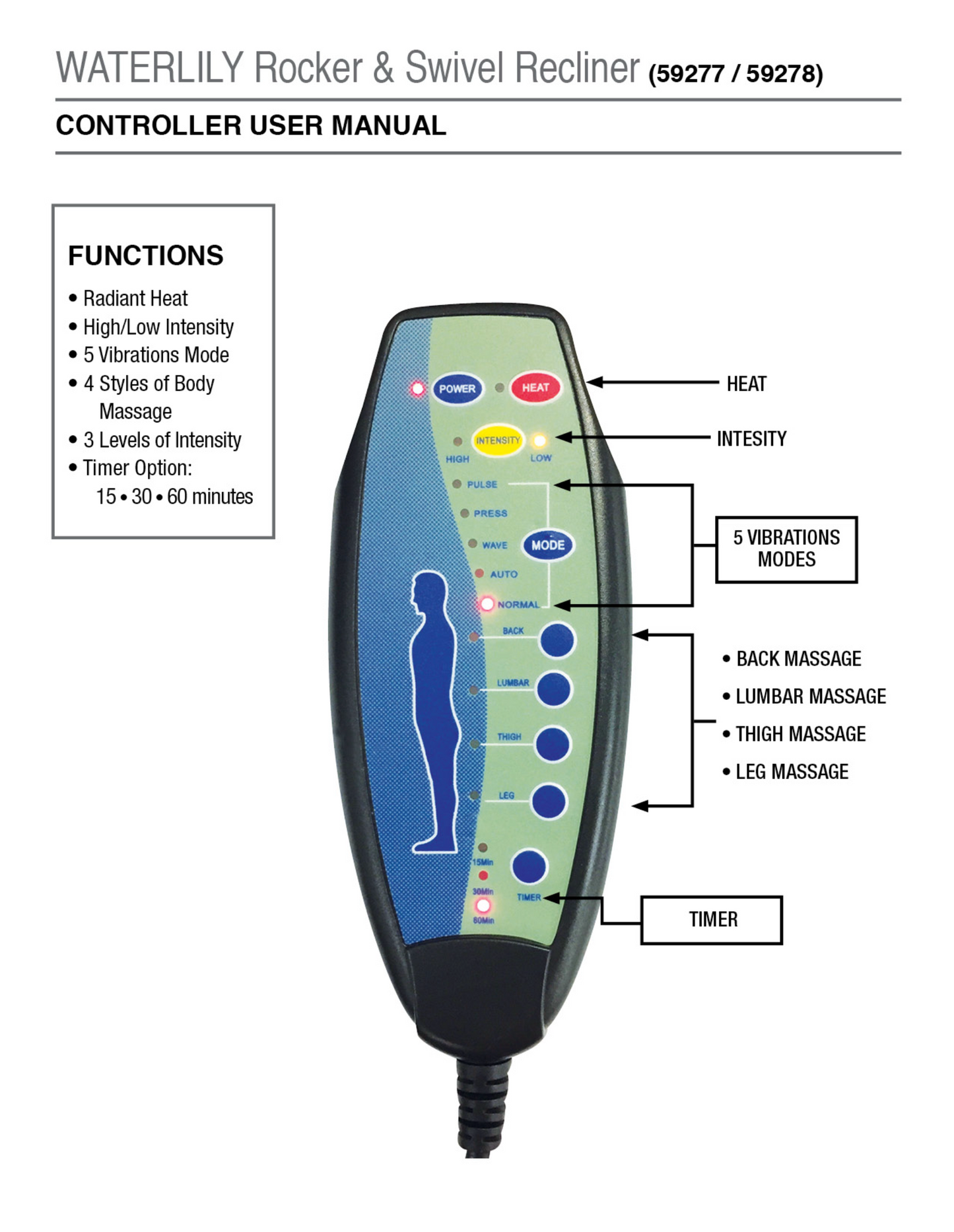 Waterlily Recliner With Swivel (Power Motion)