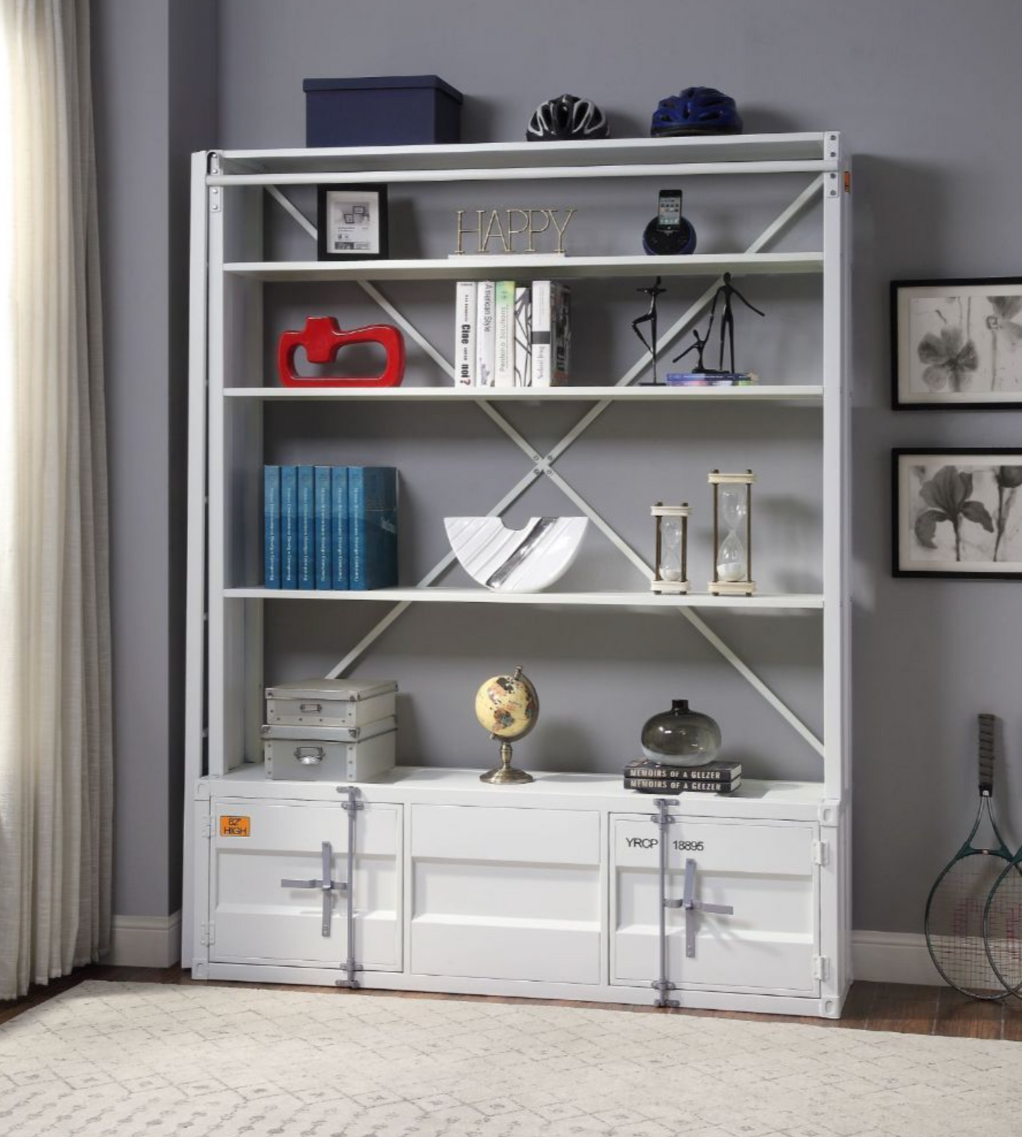 Cargo Bookshelf & Ladder