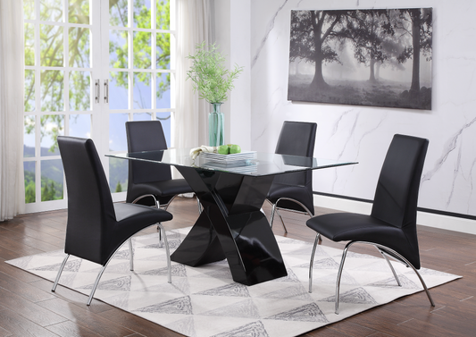 Pervis Dining Table with 4 Chairs