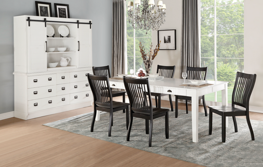 Resnke Dining Table with 6 Chairs
