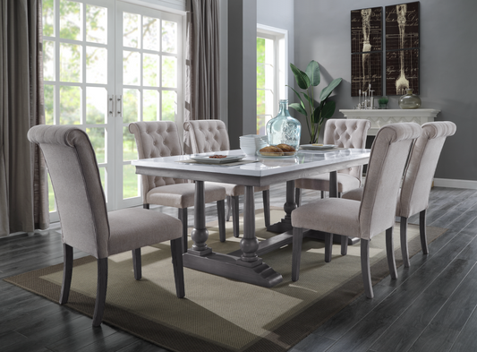 Yabeina Dining table with 6 Chairs