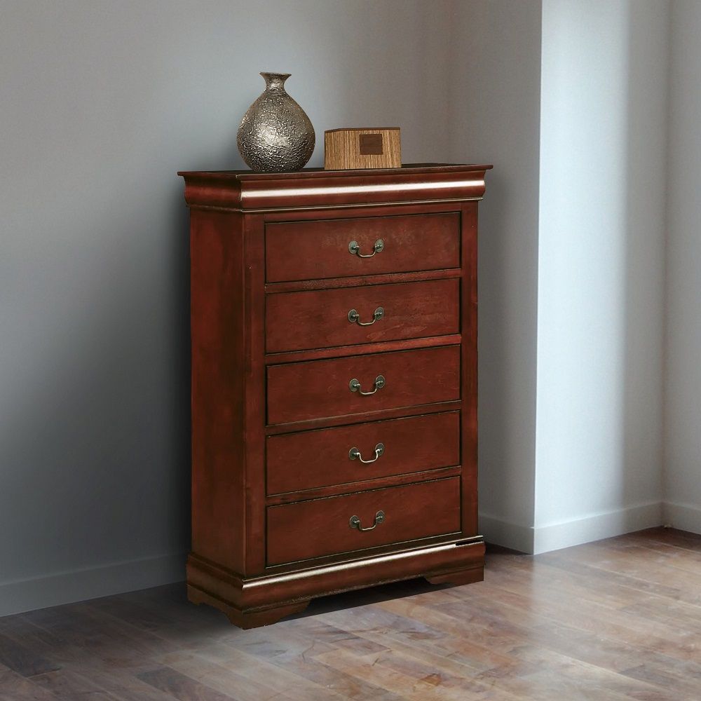 (Janine Bundle Discount) Louis Philippe III Chest + Nightstand