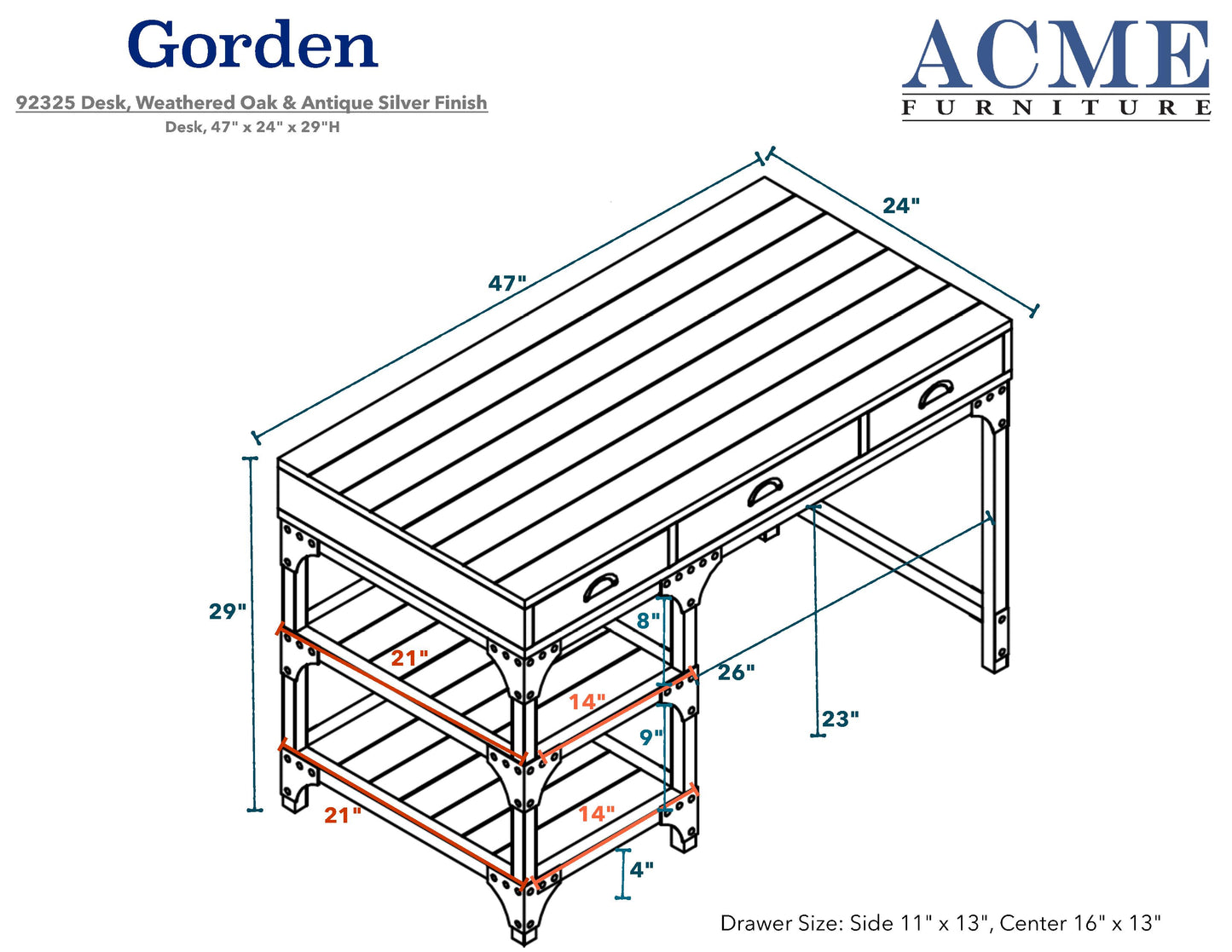 Gorden Writing Desk