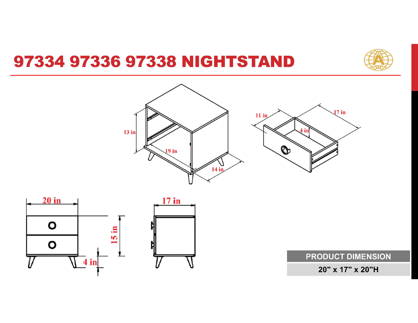 Elms Nightstand