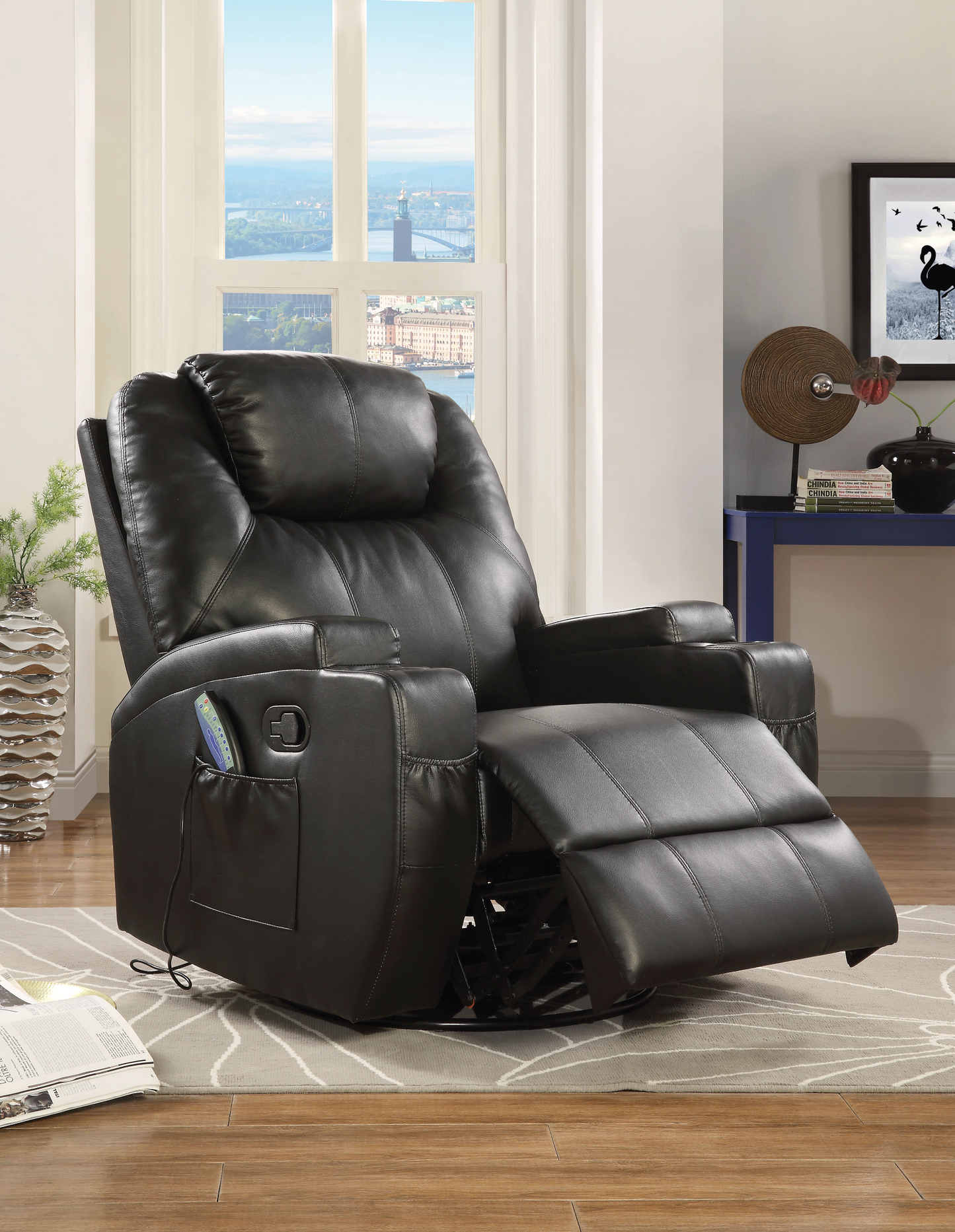 Waterlily Recliner With Swivel (Power Motion)