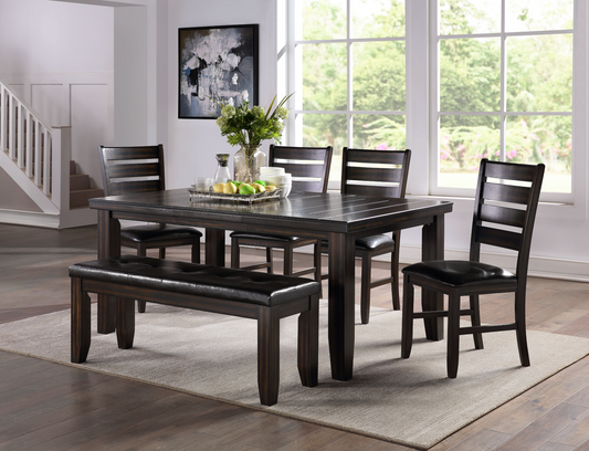 Urbana Dining Table With 4 Chairs and Bench